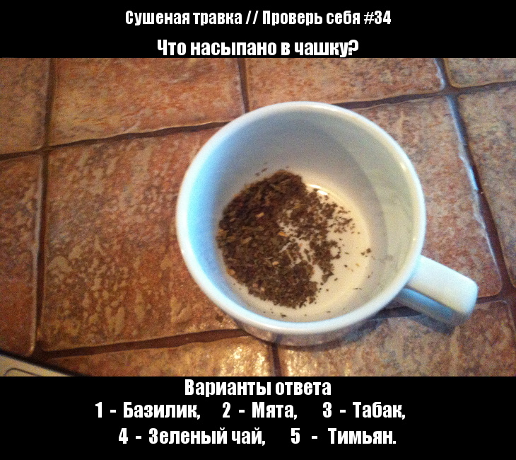 Сушеная травка // Проверь себя #34